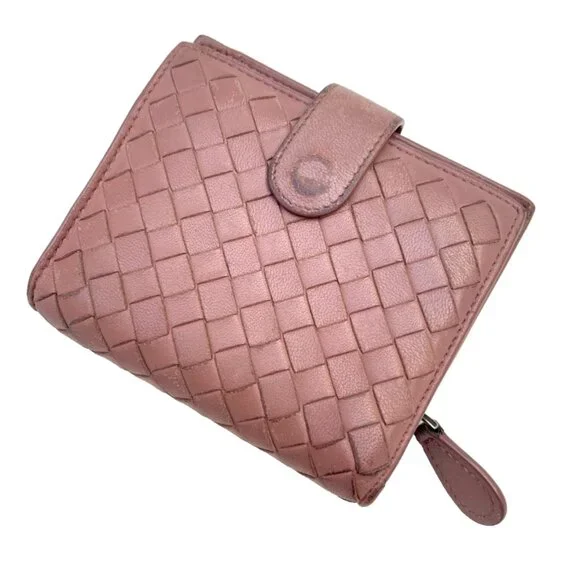 Bottega Veneta Intrecciato Weave Napa Leather Compact French Flap Wallet - Picture 2 of 12